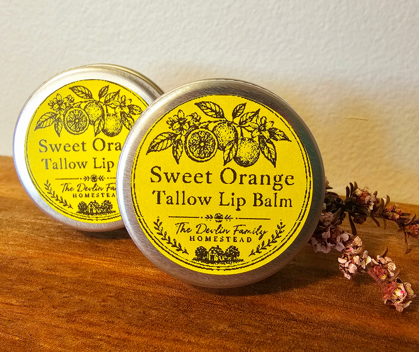 Sweet Orange Tallow Lip Balm Tin