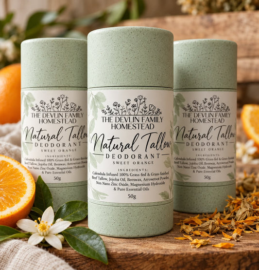 Natural Tallow Deodorant - Sweet Orange
