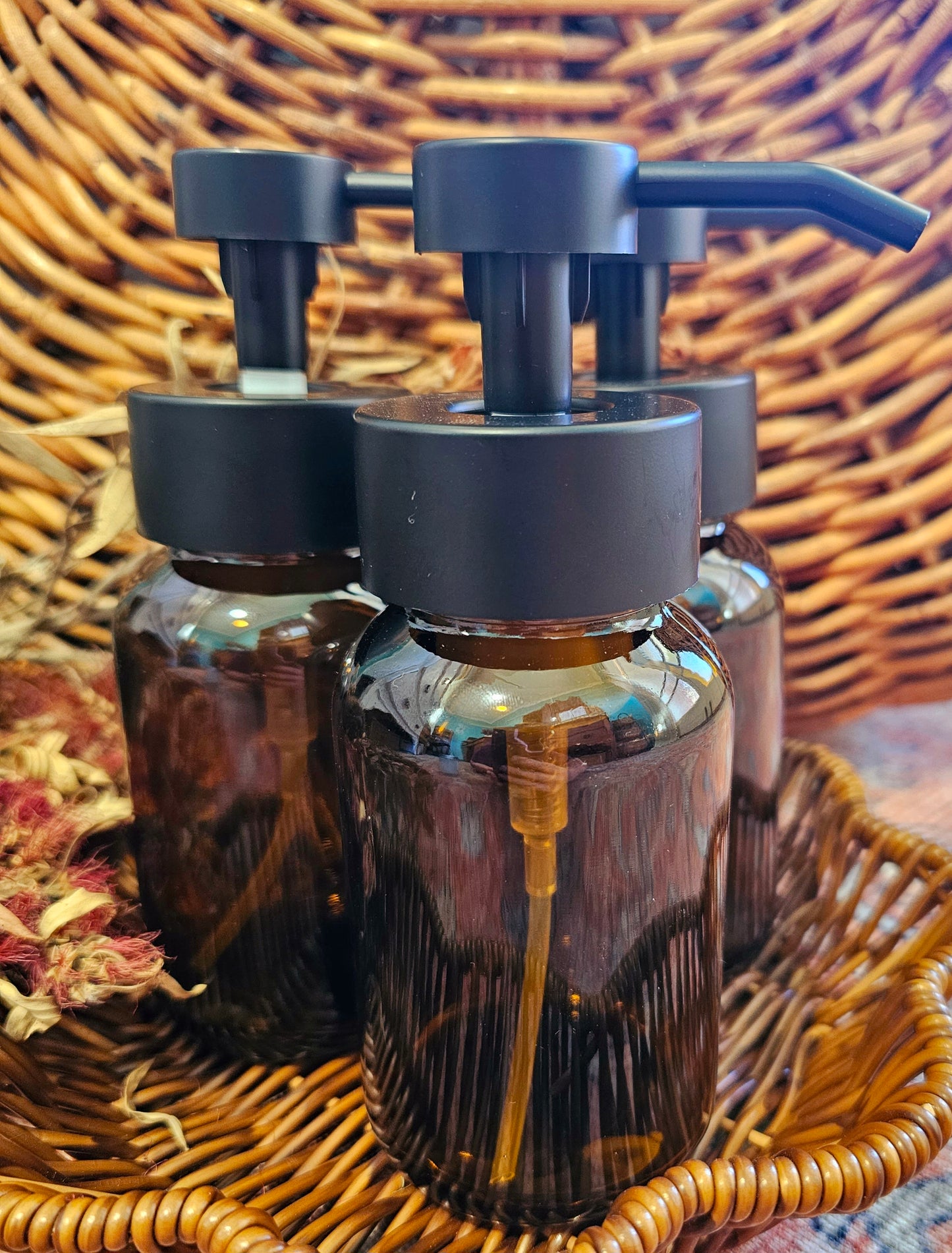 250ml Glass Foaming Liquid Soap Dispenser