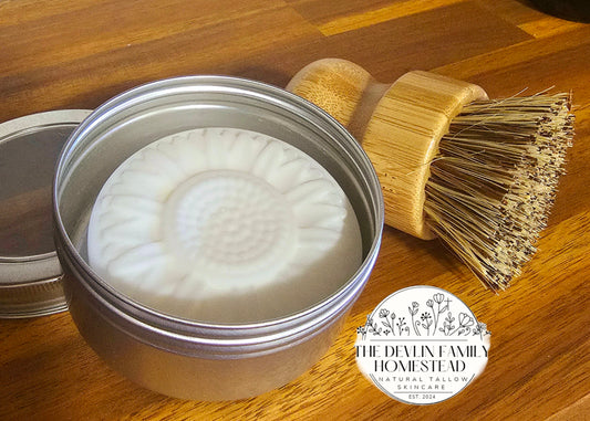 Dish Soap Bar & Brush Combo