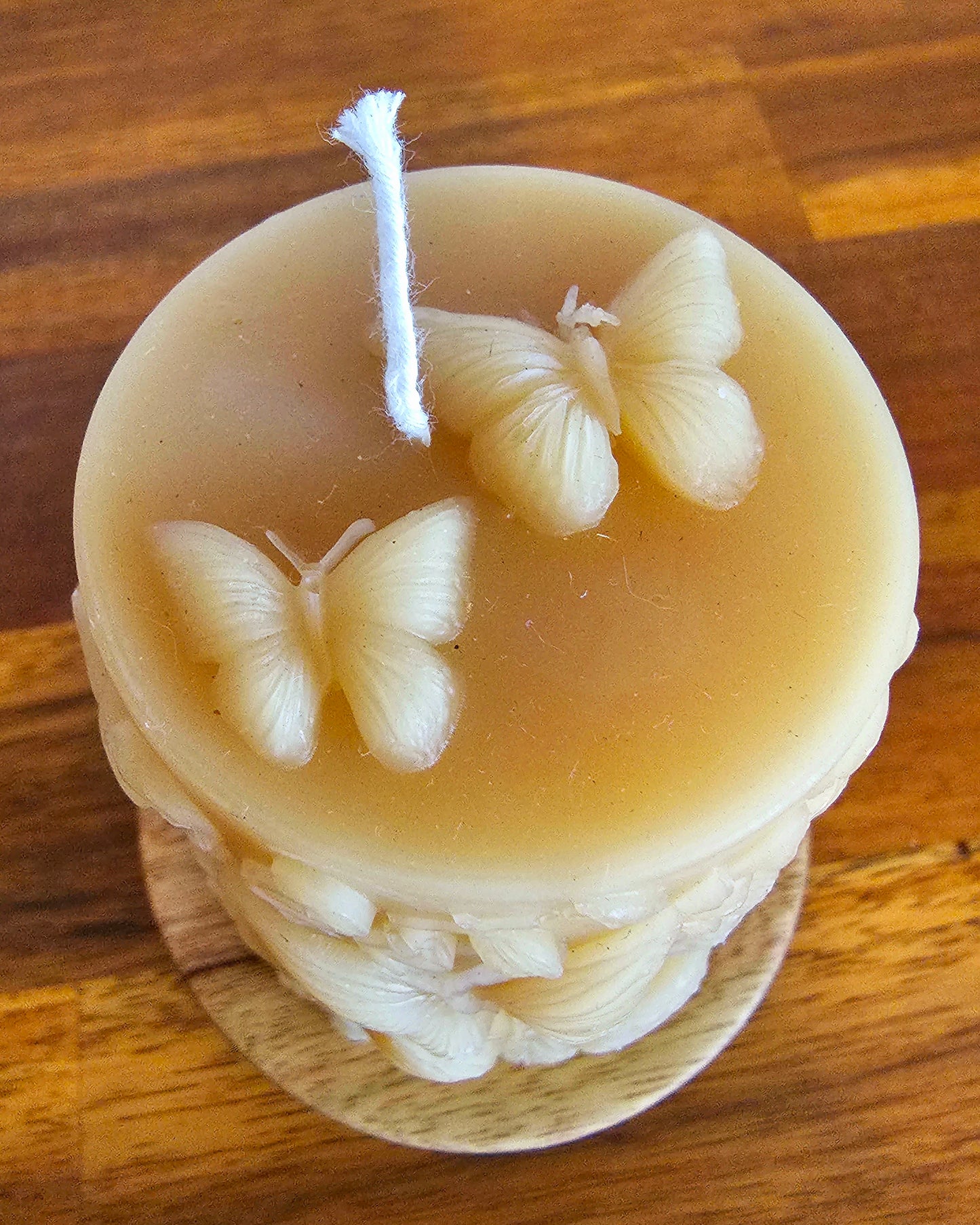 Butterfly - 100% Beeswax Candle