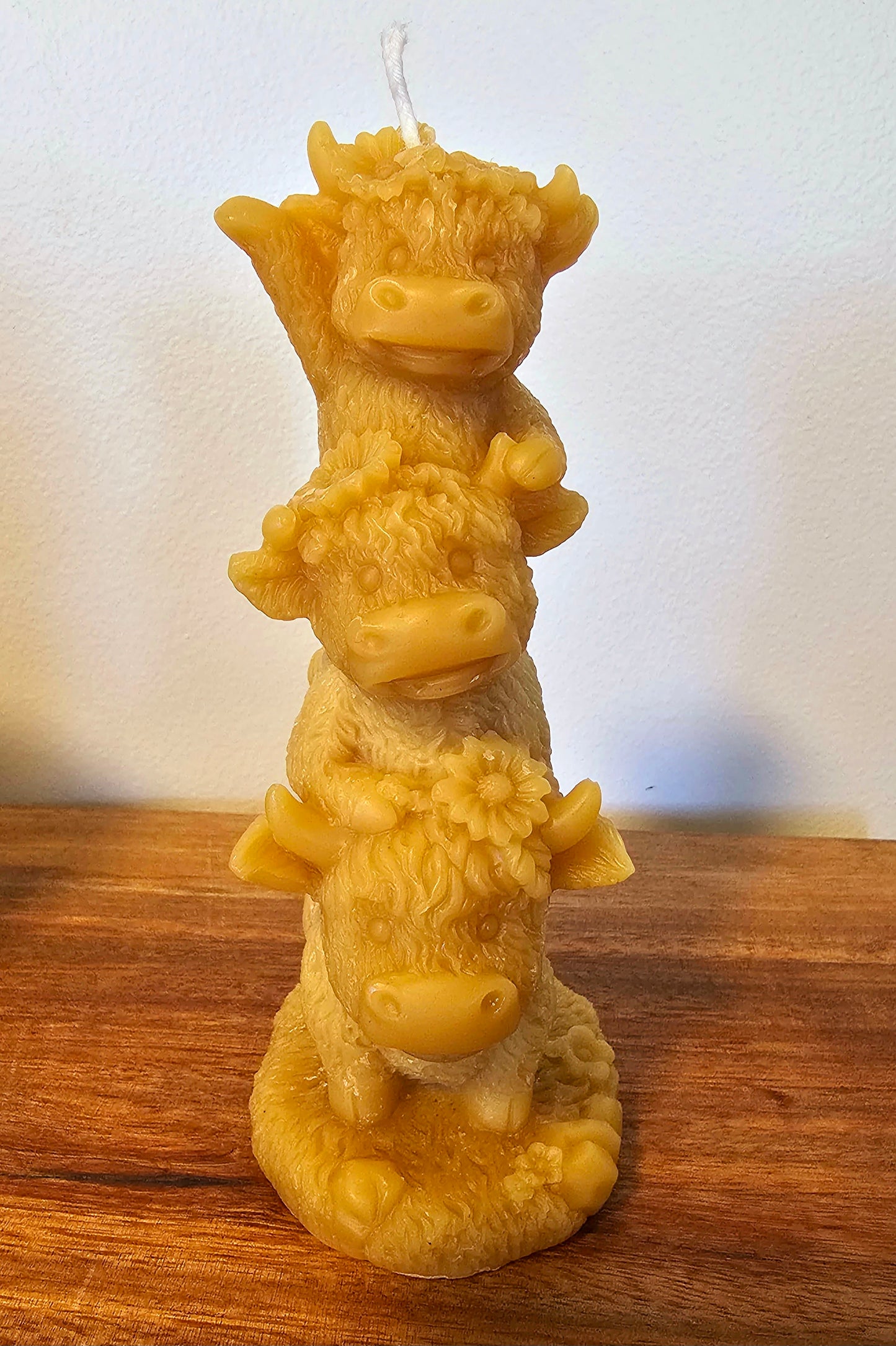 Highland Cow Stack - Beeswax Candle