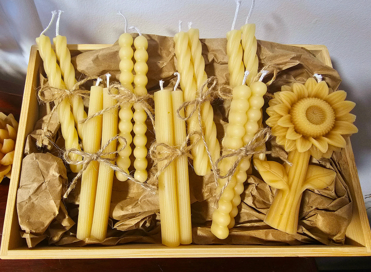 Birthday 2pk Beeswax candles