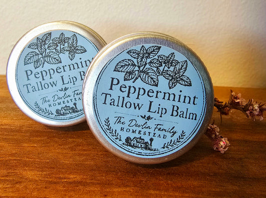 Plumping Peppermint Tallow Lip Balm