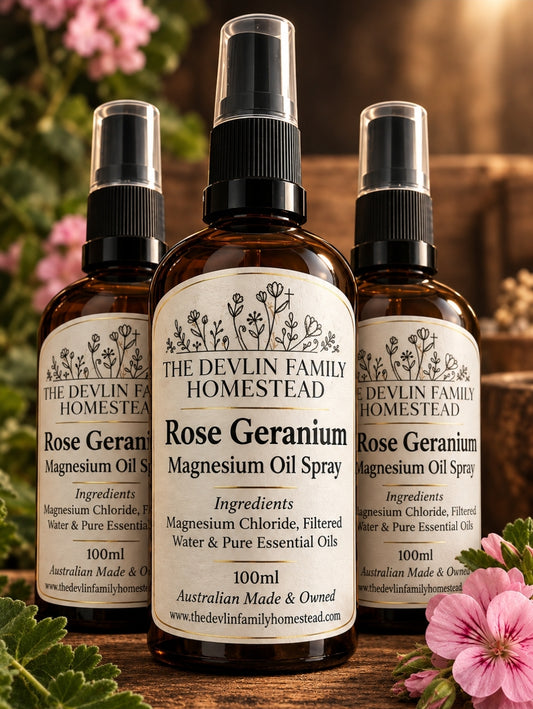 Rose Geranium Magnesium Oil Spray
